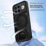 For Xiaomi Redmi K90 5G / Poco F8 Pro 5G Case Magnetic Kickstand Hollow Heat Dissipation Silicone + PC + Metal Bumper Phone Cover