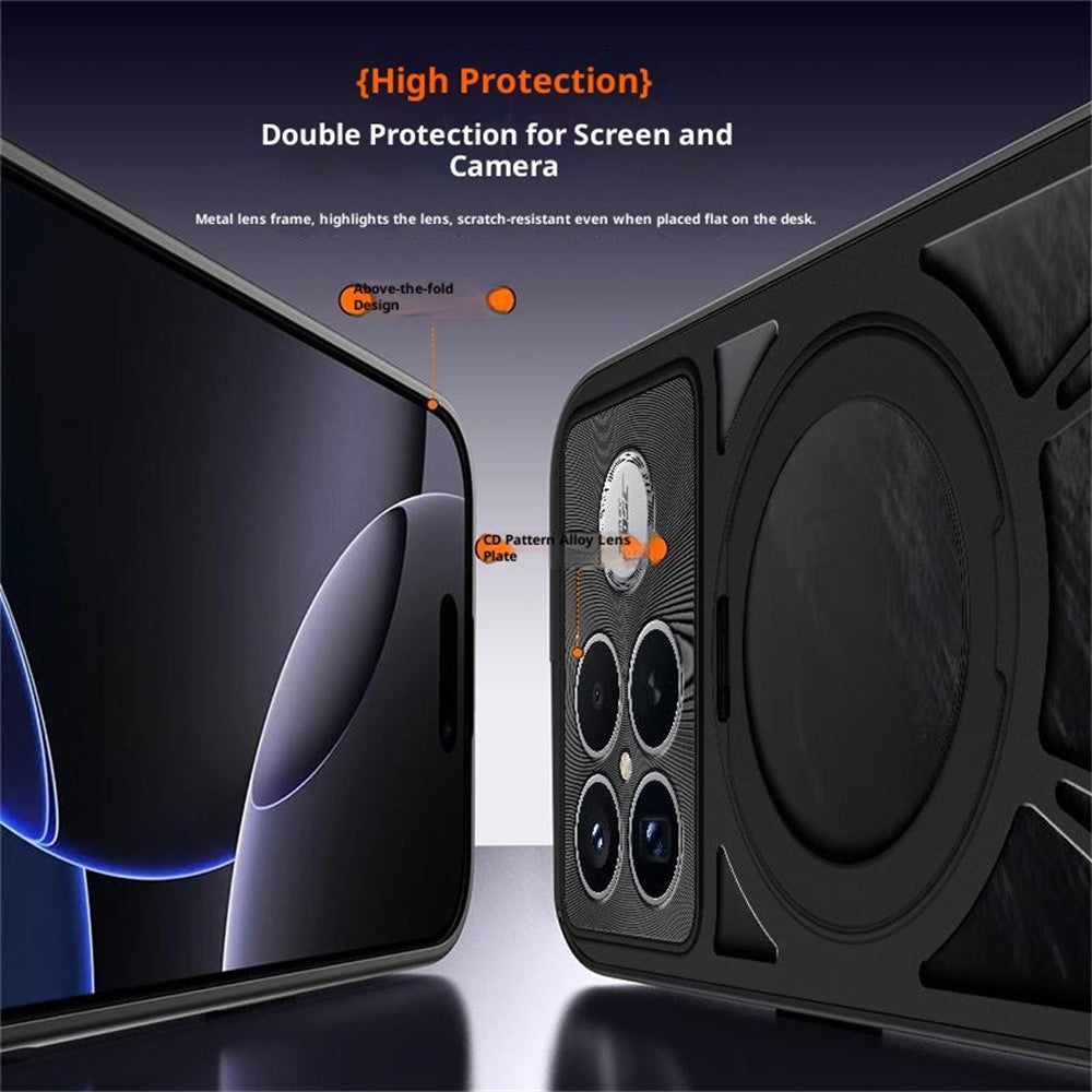 For Xiaomi Redmi K90 5G / Poco F8 Pro 5G Case Magnetic Kickstand Hollow Heat Dissipation Silicone + PC + Metal Bumper Phone Cover