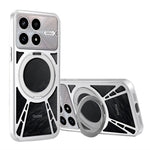 For Xiaomi Redmi K90 5G / Poco F8 Pro 5G Case Magnetic Kickstand Hollow Heat Dissipation Silicone + PC + Metal Bumper Phone Cover