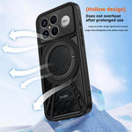 For Xiaomi Redmi K90 Pro Max 5G / Poco F8 Ultra Magnetic Case Hollow Heat Dissipation Silicone + PC + Metal Bumper Phone Cover