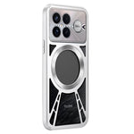 For Xiaomi Redmi K90 Pro Max 5G / Poco F8 Ultra Magnetic Case Hollow Heat Dissipation Silicone + PC + Metal Bumper Phone Cover