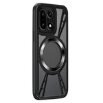 OnePlus 15 5G magnetisk cover med huldesign og varmeafledning i silikone + PC + metalstødabsorberende ramme