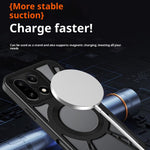 OnePlus 15 5G magnetisk cover med huldesign og varmeafledning i silikone + PC + metalstødabsorberende ramme