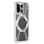 OnePlus 15 5G magnetisk cover med huldesign og varmeafledning i silikone + PC + metalstødabsorberende ramme