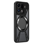 Oppo Find X9 Pro 5G Magnetiskt Skal Ihåligt Värmeavledande Silikon + PC + Metallstötfångare mobilskal