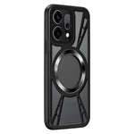 Til Oppo Find X9 5G Magnetisk Etui Hul Varmeafledning Silikone + PC + Metal Bumper Telefoncover