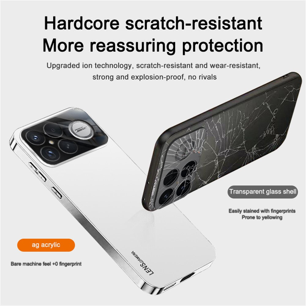 For Xiaomi Redmi K90 5G / Poco F8 Pro 5G Case Acrylic + TPU + Metal Anti-Scratch Phone Cover with Electroplating Frame
