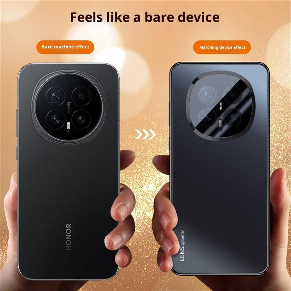 For Honor Magic8 Pro 5G Case Acrylic + TPU + Metal Anti-Scratch Phone Cover with Electroplating Frame