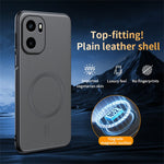 For OnePlus 15R 5G / Ace 6T 5G / Ace 6 5G Magnetic Case Leather Coated TPU + PC Phone Cover