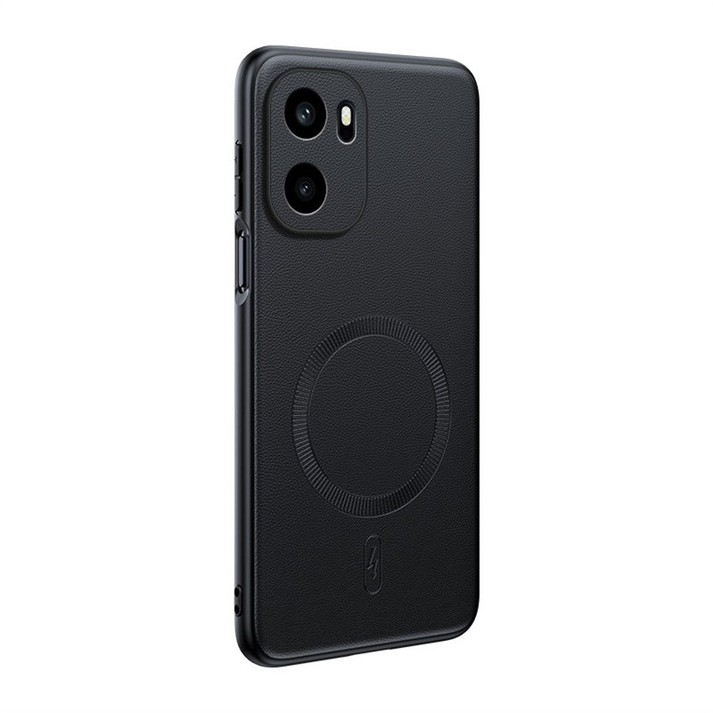 For OnePlus 15R 5G / Ace 6T 5G / Ace 6 5G Magnetic Case Leather Coated TPU + PC Phone Cover