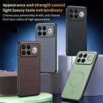 For Xiaomi Redmi K90 Pro Max 5G / Poco F8 Ultra Case Magnetic Case Leather Coated TPU + PC Phone Cover