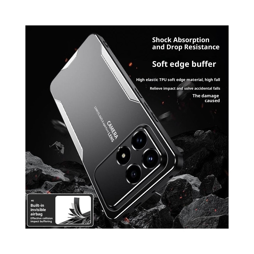 Xiaomi Redmi K90 5G / Poco F8 Pro 5G mobilskal Aluminiumlegering TPU PC Baksida
