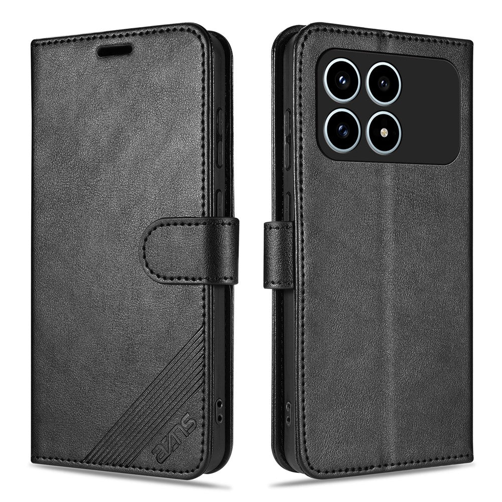 AZNS Phone Case For Xiaomi Redmi K90 5G / Poco F8 Pro 5G Anti-Scratch PU Leather Stand Wallet Cover