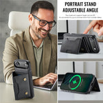 MAGKING K4 Series For iPhone Air Case Compatible with MagSafe Detachable Wallet PU TPU PC Phone Cover