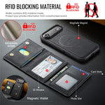 MAGKING K4 Series For iPhone Air Case Compatible with MagSafe Detachable Wallet PU TPU PC Phone Cover