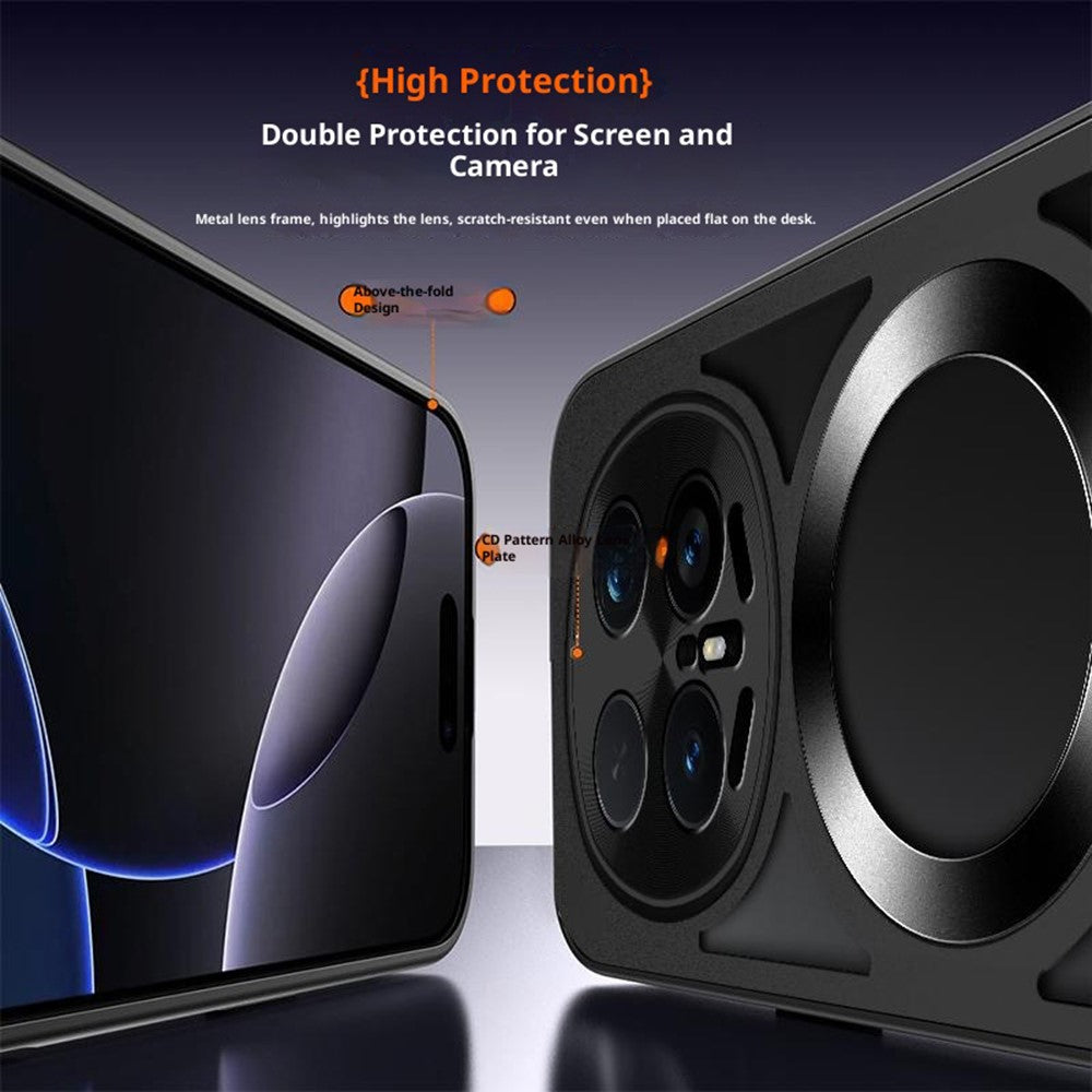For Honor Magic8 5G Magnetic Case Hollow Heat Dissipation Silicone + PC + Metal Bumper Phone Cover