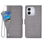For Honor 400 Lite 5G  /  X70i Case Jean Cloth Texture PU Leather Wallet Phone Cover with Rotating Card Slots