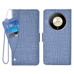 For Honor Magic6 Lite 5G  /  X9b 5G Case Jean Cloth Texture PU Leather Wallet Phone Cover with Rotating Card Slots
