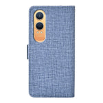 OnePlus Nord CE4 Lite 5G / Oppo K12x 5G (Kina) fodral Jeanstygstruktur PU-läder plånboksfodral med roterande kortfack