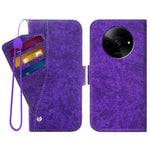 For Xiaomi Poco C61 4G  /  Redmi A3 4G  /  A3x 4G Case Water-ink Painting Wallet PU Leather Phone Cover with Rotating Card Slots