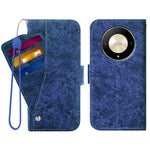 For Honor Magic6 Lite 5G  /  X9b 5G Case Water-ink Painting Wallet PU Leather Phone Cover with Rotating Card Slots