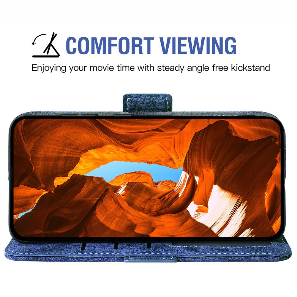 Honor Magic7 Lite 5G / X9c 5G / X60 Pro 5G-cover i akvarelmønstret PU-læder med roterende kortholder