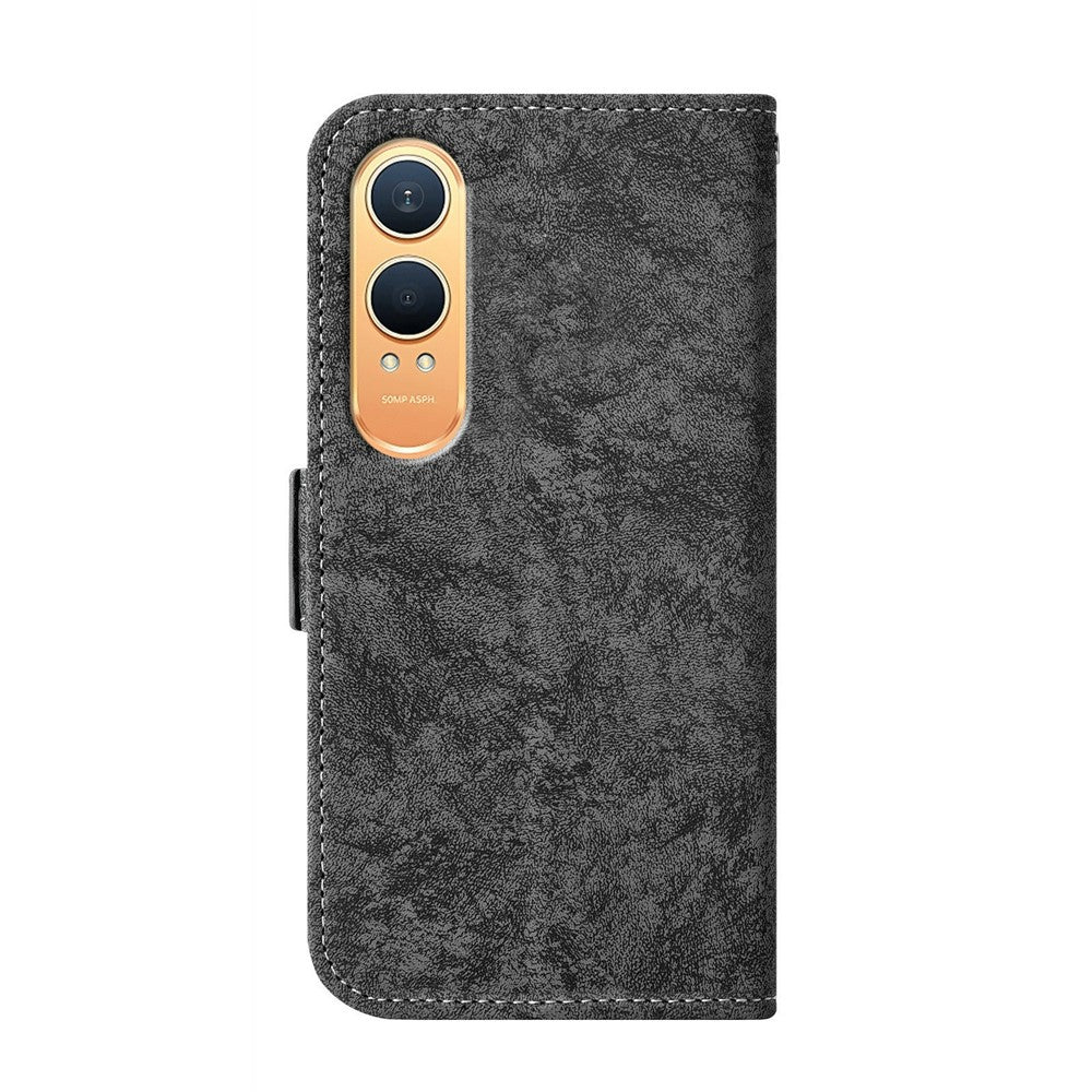 OnePlus Nord CE4 Lite 5G / Oppo K12x 5G (Kina) Fodral Vattenfärgad Plånbok i PU-läder med roterande korthållare