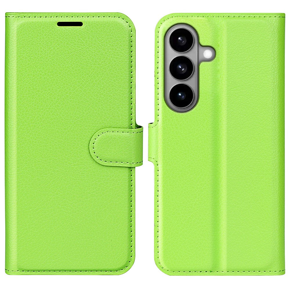 AMORUS For Samsung Galaxy S26 Wallet Case Litchi Texture Shockproof Leather Flip Stand Phone Cover