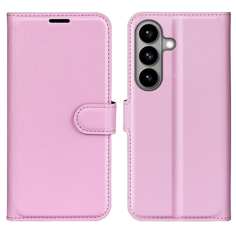 AMORUS For Samsung Galaxy S26 Wallet Case Litchi Texture Shockproof Leather Flip Stand Phone Cover