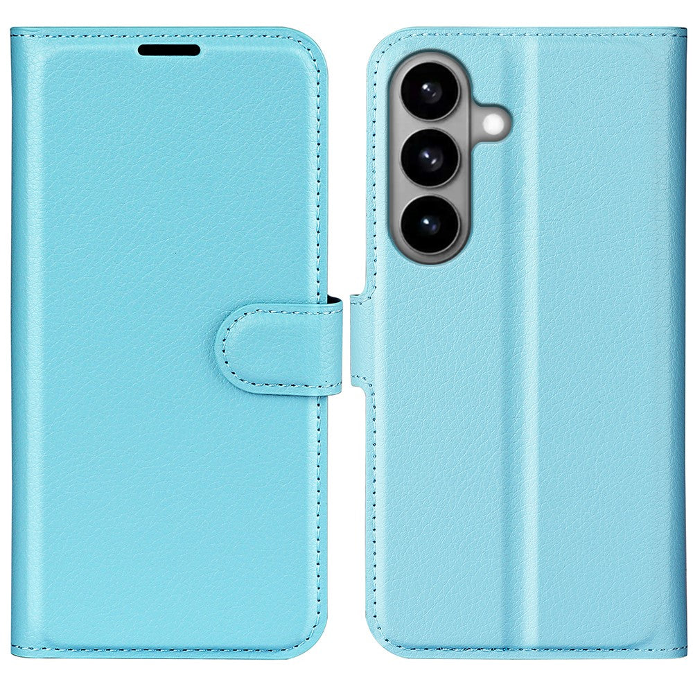 AMORUS For Samsung Galaxy S26 Wallet Case Litchi Texture Shockproof Leather Flip Stand Phone Cover