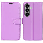 AMORUS For Samsung Galaxy S26 Wallet Case Litchi Texture Shockproof Leather Flip Stand Phone Cover