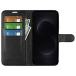 AMORUS For Samsung Galaxy S26 Ultra Wallet Case Litchi Texture Shockproof Leather Flip Stand Phone Cover