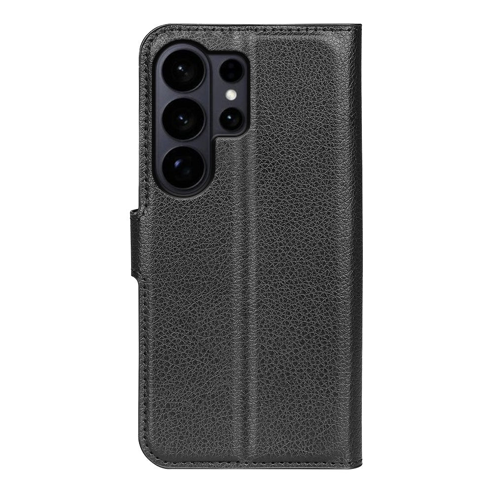 AMORUS For Samsung Galaxy S26 Ultra Wallet Case Litchi Texture Shockproof Leather Flip Stand Phone Cover
