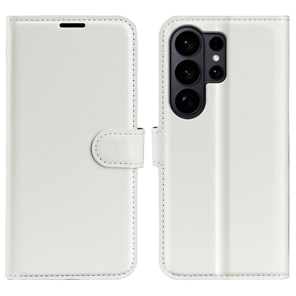 AMORUS For Samsung Galaxy S26 Ultra Wallet Case Litchi Texture Shockproof Leather Flip Stand Phone Cover