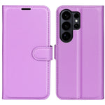 AMORUS For Samsung Galaxy S26 Ultra Wallet Case Litchi Texture Shockproof Leather Flip Stand Phone Cover