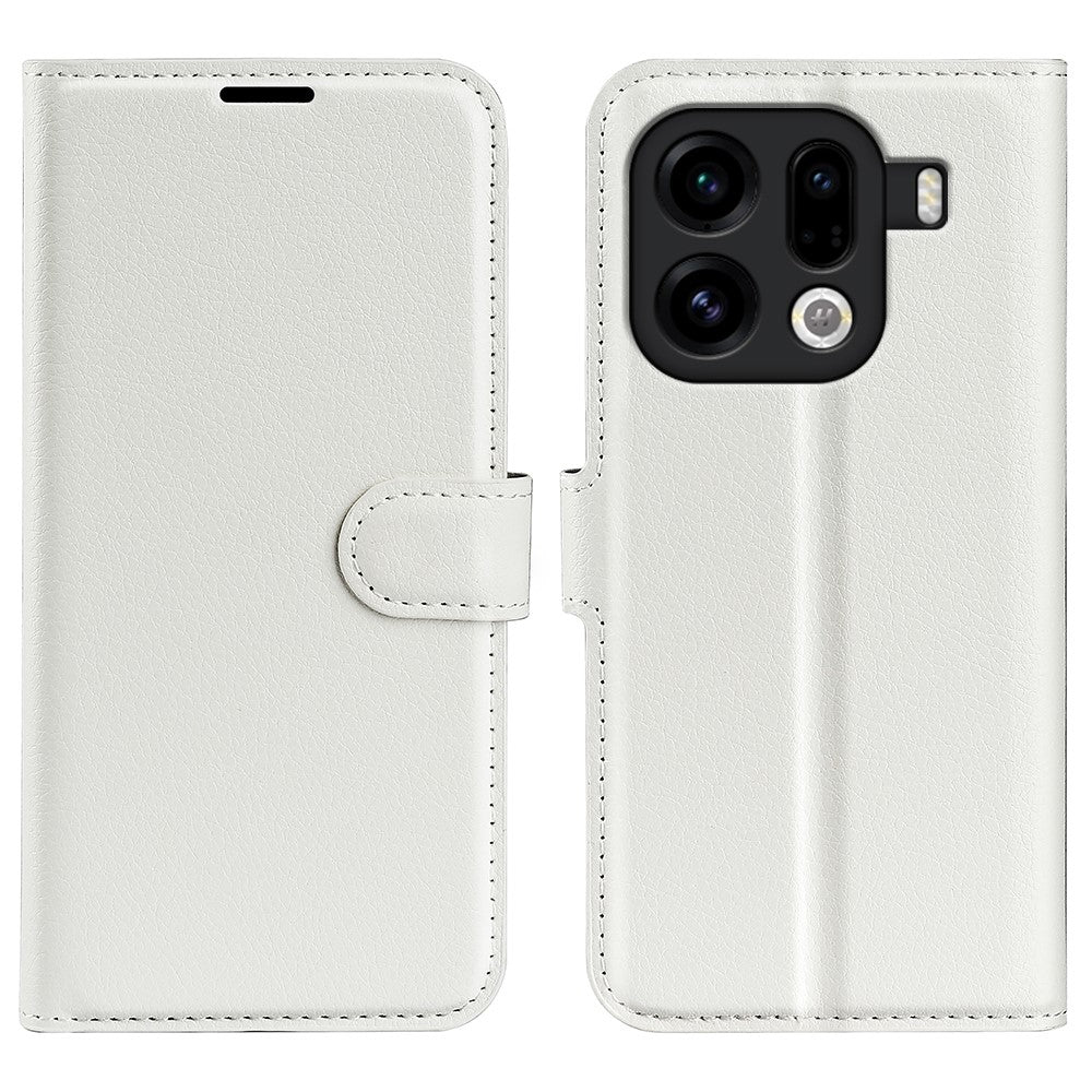 AMORUS For Oppo Find X9 Pro 5G Wallet Case Litchi Texture Shockproof Leather Flip Stand Phone Cover