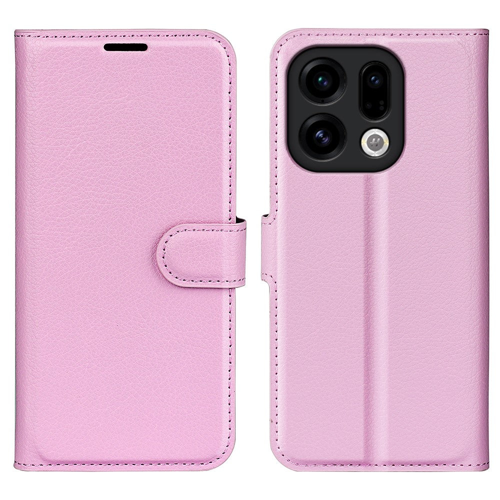 AMORUS For Oppo Find X9 5G Wallet Case Litchi Texture Shockproof Leather Flip Stand Phone Cover