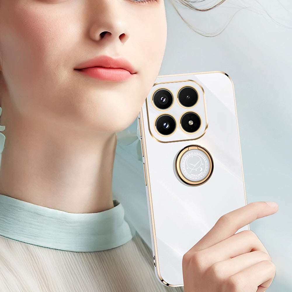 Bulk Purchasing XINLI For Xiaomi 17 Case Ring Kickstand Electroplating TPU Phone Cover