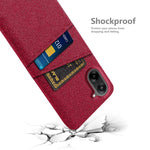 OnePlus Nord CE5 5G / Ace 5 Racing 5G-skal i tyg + hårt PC-mobilskal med dubbla kortplatser