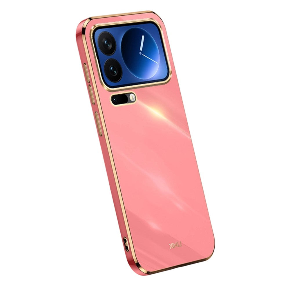 Storköp XINLI för Xiaomi 17 Pro Max-skal TPU-mobilskydd med galvaniserad ram