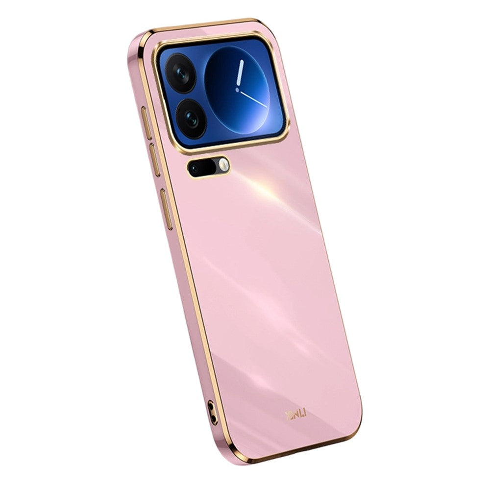 Storköp XINLI för Xiaomi 17 Pro Max-skal TPU-mobilskydd med galvaniserad ram