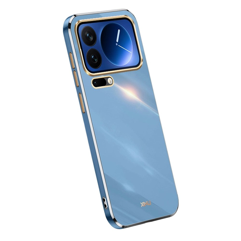 Storköp XINLI för Xiaomi 17 Pro Max-skal TPU-mobilskydd med galvaniserad ram