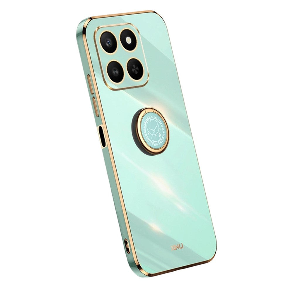 Bulk Purchasing XINLI For Honor 400 Smart 5G  /  X7d 4G Case Ring Kickstand Electroplating TPU Phone Cover