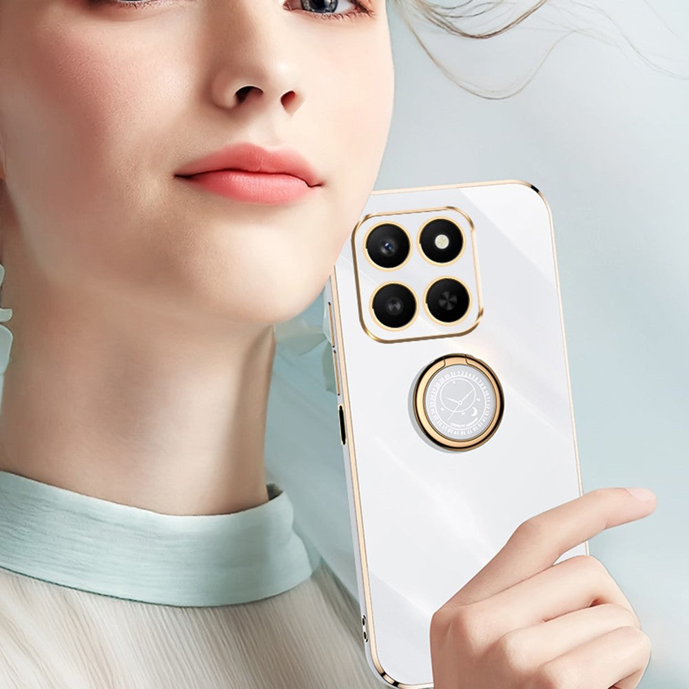 Bulk Purchasing XINLI For Honor 400 Smart 5G  /  X7d 4G Case Ring Kickstand Electroplating TPU Phone Cover