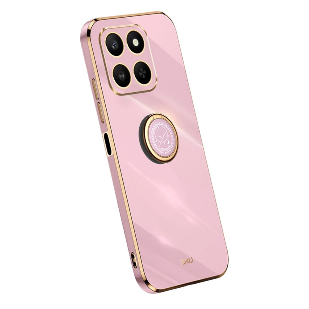 Bulk Purchasing XINLI For Honor 400 Smart 5G  /  X7d 4G Case Ring Kickstand Electroplating TPU Phone Cover