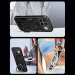 For Xiaomi Redmi K90 Pro Max 5G / Poco F8 Ultra Case Magnetic Kickstand Hollow Heat Dissipation Silicone + PC + Metal Bumper Phone Cover