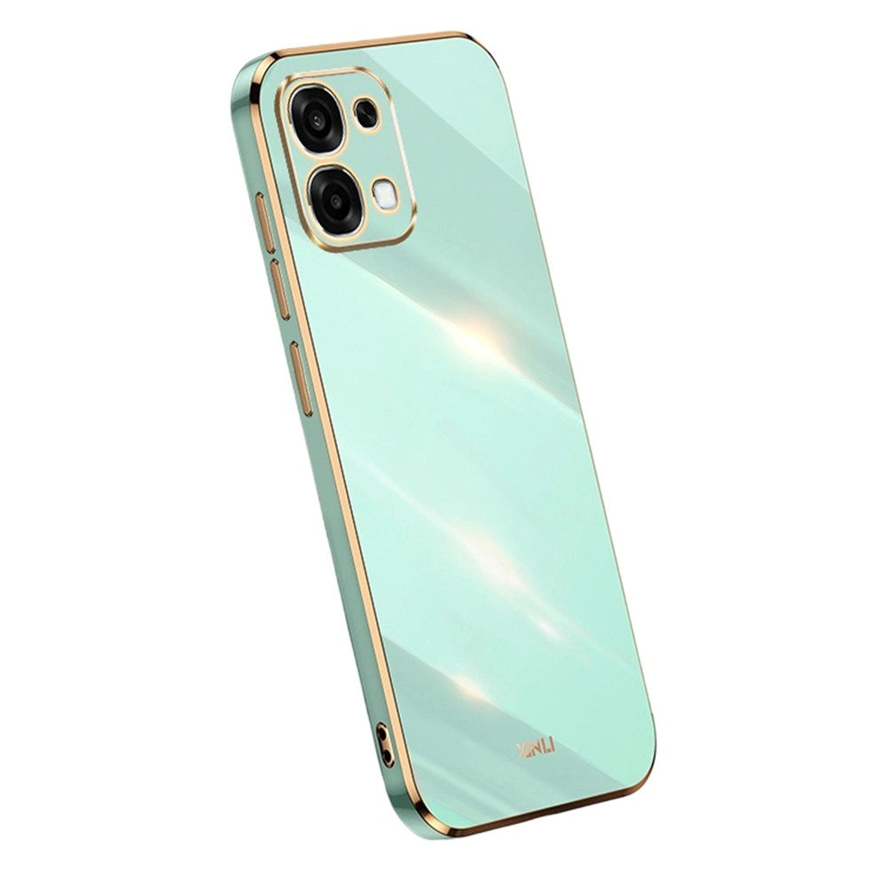 Bulk Purchasing XINLI Phone Case For Oppo F31 5G  /  A6 Pro 4G  /  A6 Pro 5G TPU Cover with Electroplating Frame