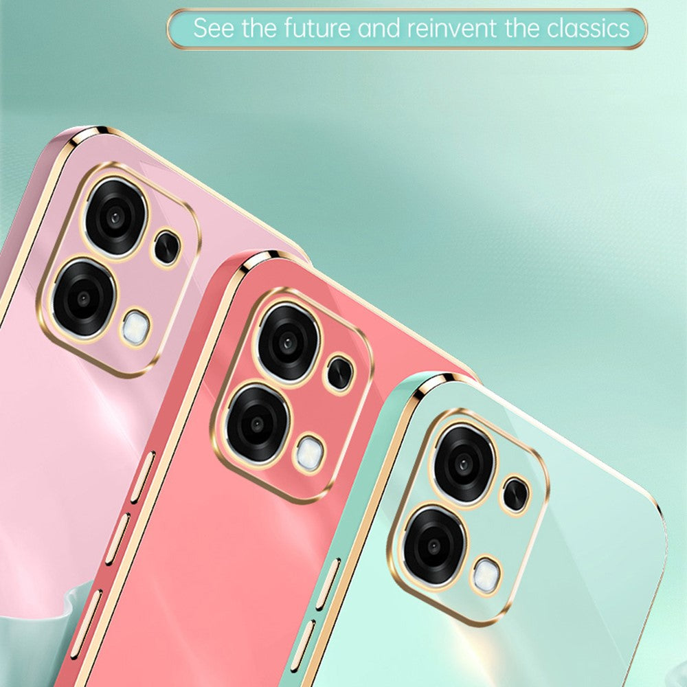 Bulk Purchasing XINLI Phone Case For Oppo F31 5G  /  A6 Pro 4G  /  A6 Pro 5G TPU Cover with Electroplating Frame