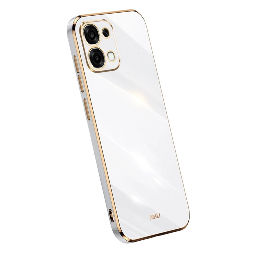 Bulk Purchasing XINLI Phone Case For Oppo F31 5G  /  A6 Pro 4G  /  A6 Pro 5G TPU Cover with Electroplating Frame