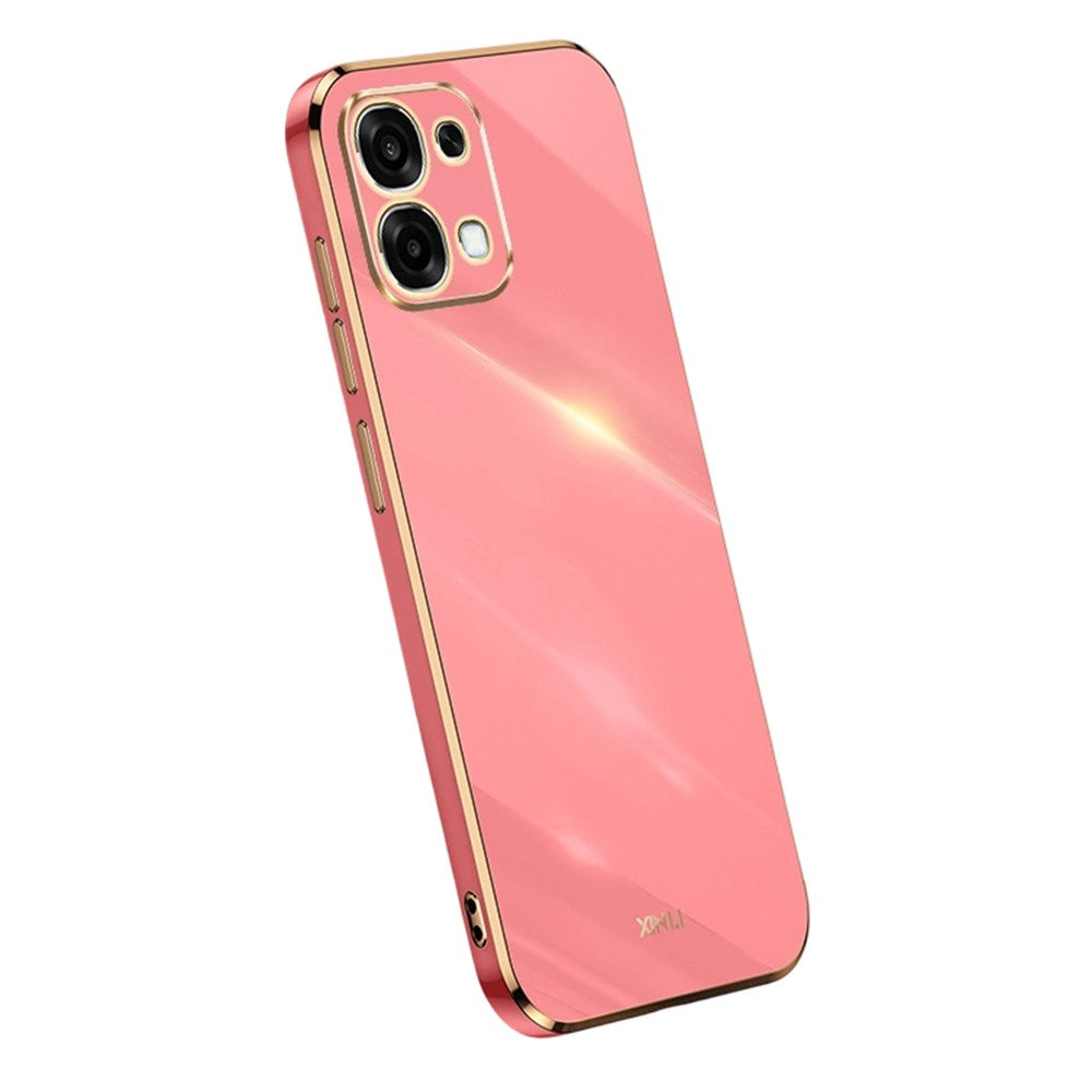 Bulk Purchasing XINLI Phone Case For Oppo F31 5G  /  A6 Pro 4G  /  A6 Pro 5G TPU Cover with Electroplating Frame
